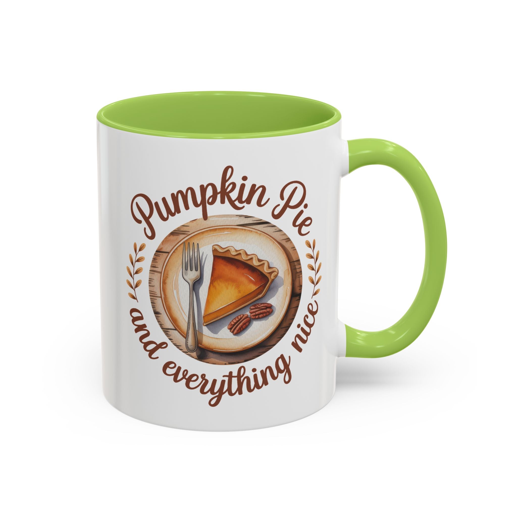 Pumpkin Pie Accent Coffee Mug - Perfect for Fall and Thanksgiving Warmth