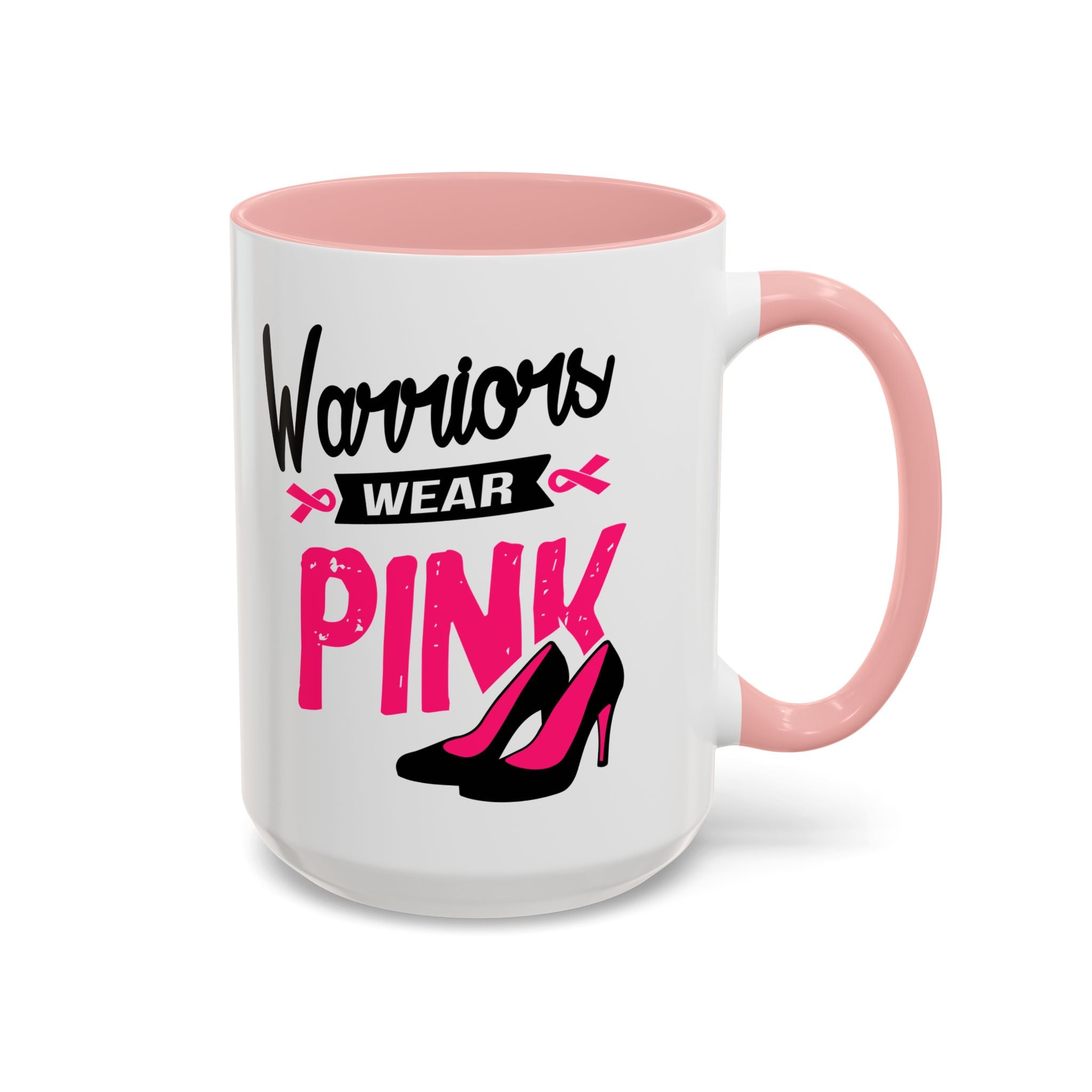 Breast Cancer Awareness Coffee Mug, Inspirational Gift, Warrior Mug, Pink Ribbon Awareness, Supportive Beverage Cup