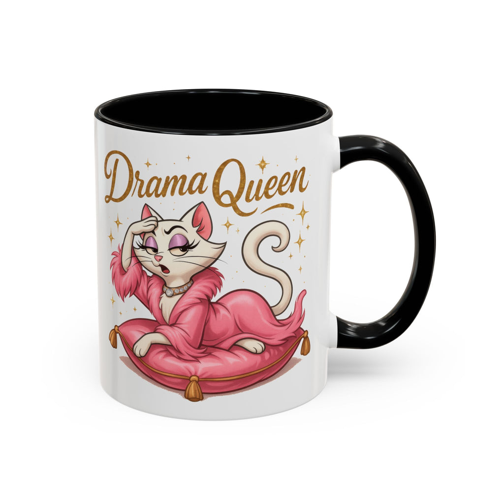 Drama Queen Coffee Mug - Fun Gift for Cat Lovers, Unique Mug for Tea or Coffee, Perfect for Birthdays, Mother's Day & Housewarming