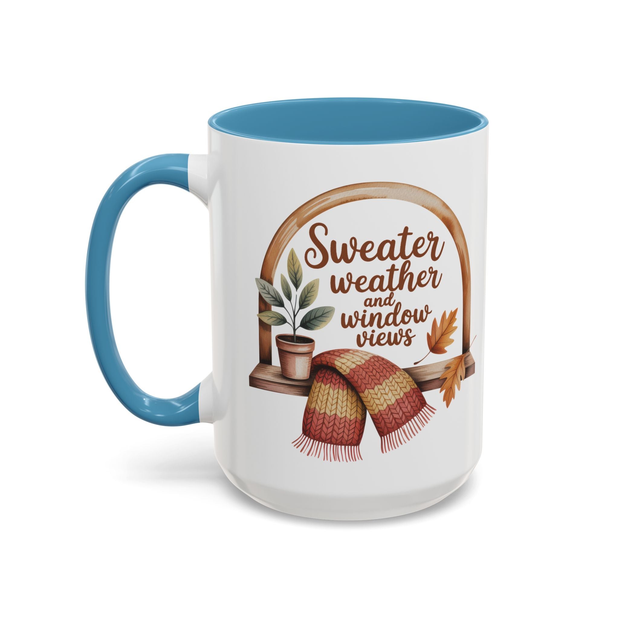 Sweater Weather Coffee Mug - Cozy Autumn Vibes fall season vibe winter gateway