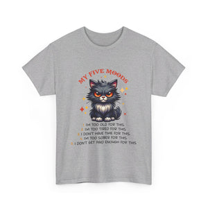 Grumpy cat five moods Unisex Heavy Cotton Tee by the x m world