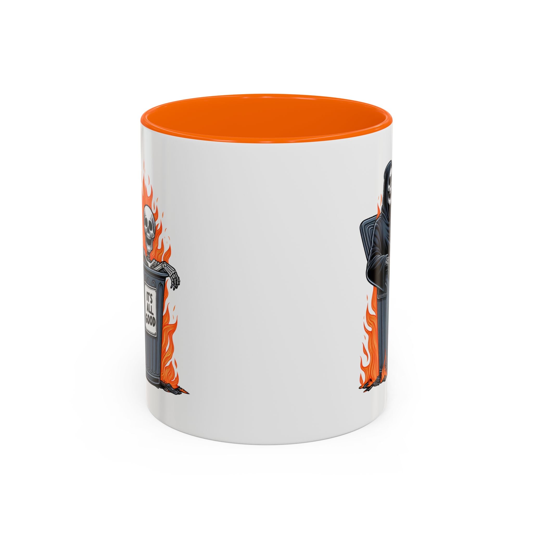 Funny Grim Reaper Coffee Mug - Perfect for Halloween, Gift for Friends, Quirky Kitchen Decor, Novelty Drinkware