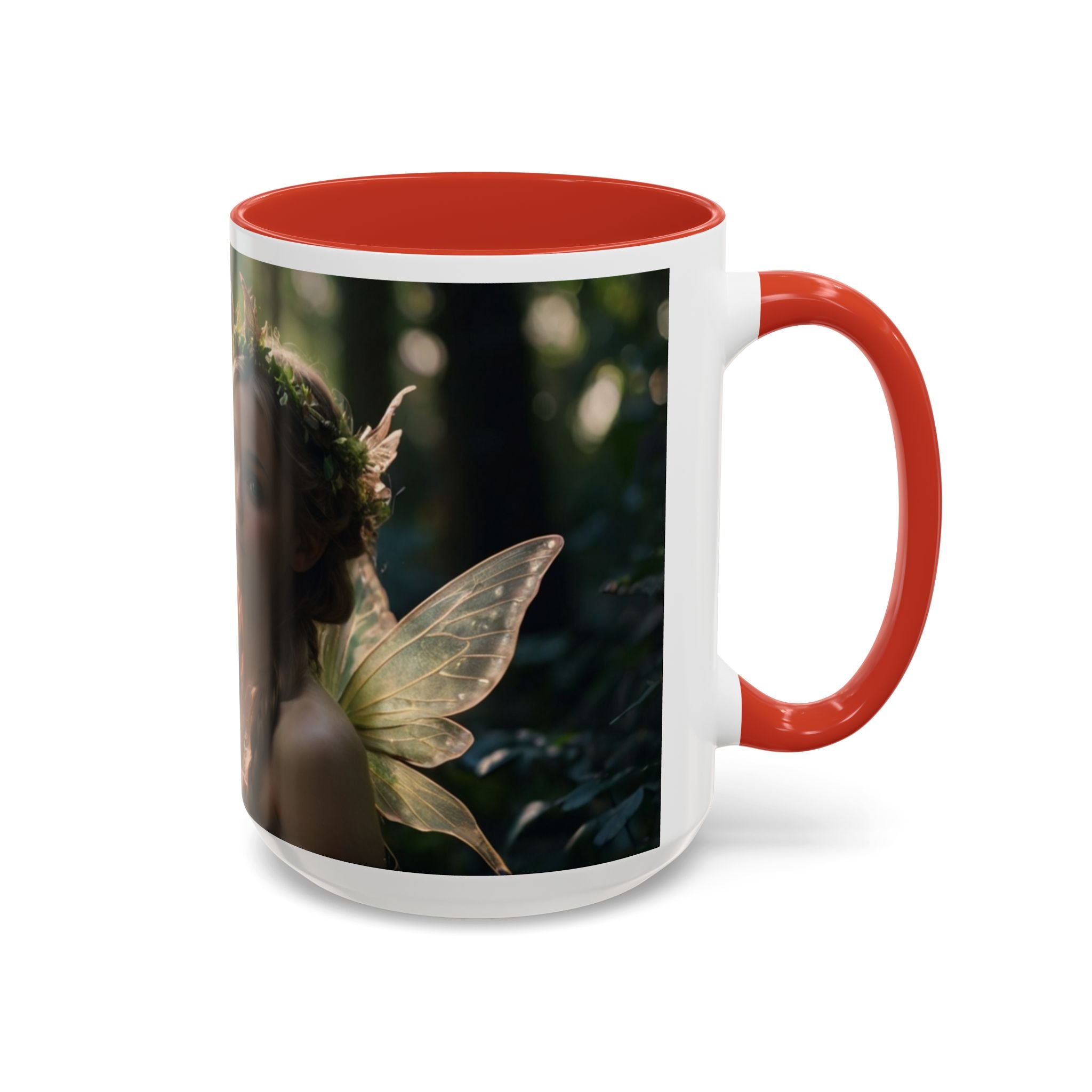 Fairy Forest Accent Coffee Mug - Enchanting Design for Nature Lovers