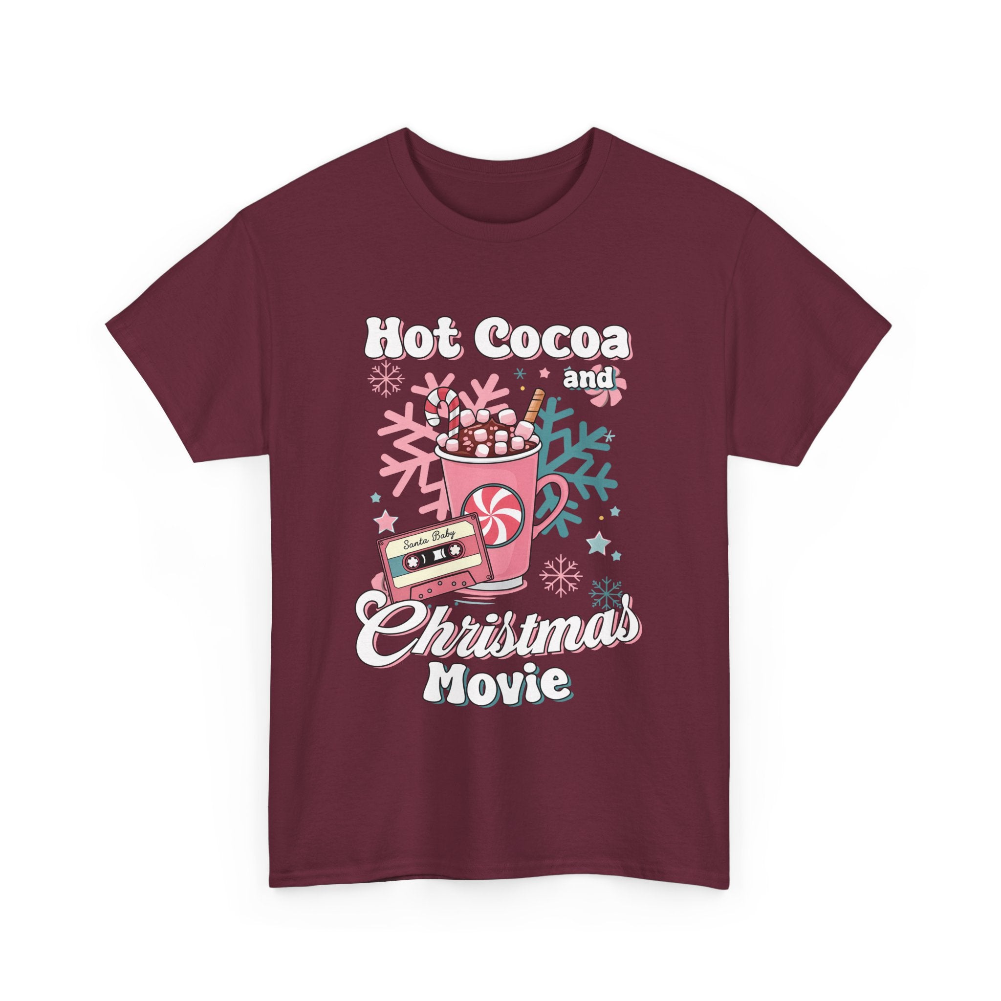 hot cocoa and christmas movie Unisex Heavy Cotton Tee