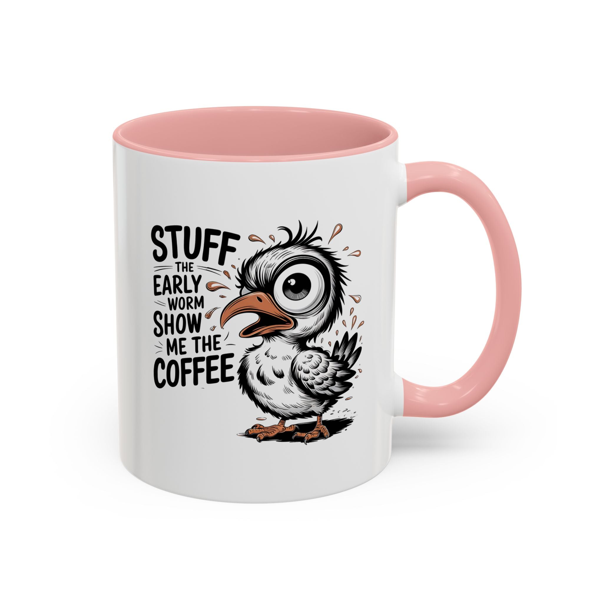 Quirky Coffee Mug with Owl Design | Gift for Coffee Lovers, Unique Office Mug, Fun Morning Coffee Cup, Bird-Themed Mug, Early Bird Gift