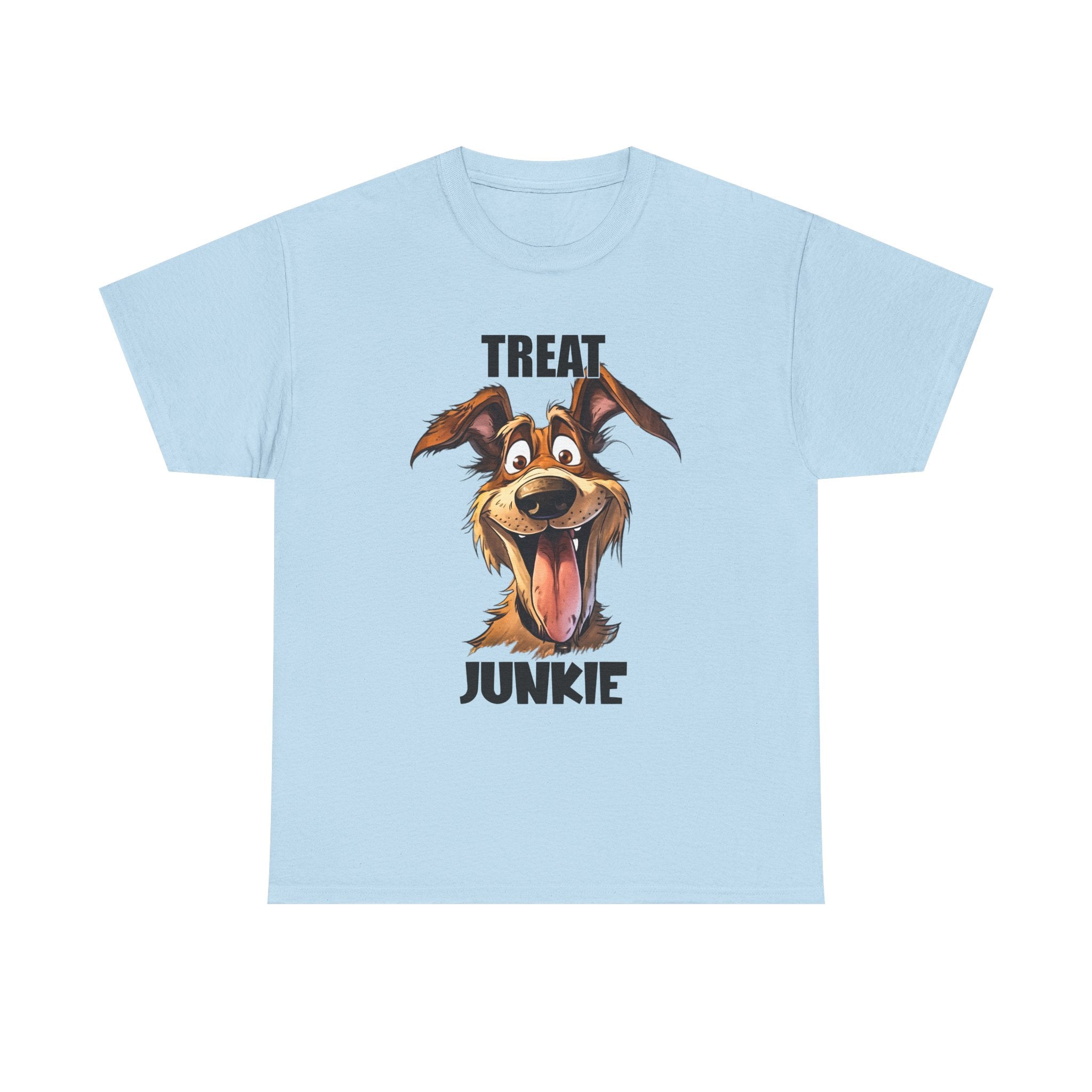 Dog Lovers Treat Junkie Tee, Unisex Dog T-Shirt, Pet Owner Gift, Funny Dog Shirt, Animal Lover Apparel, Dog Enthusiast Gift