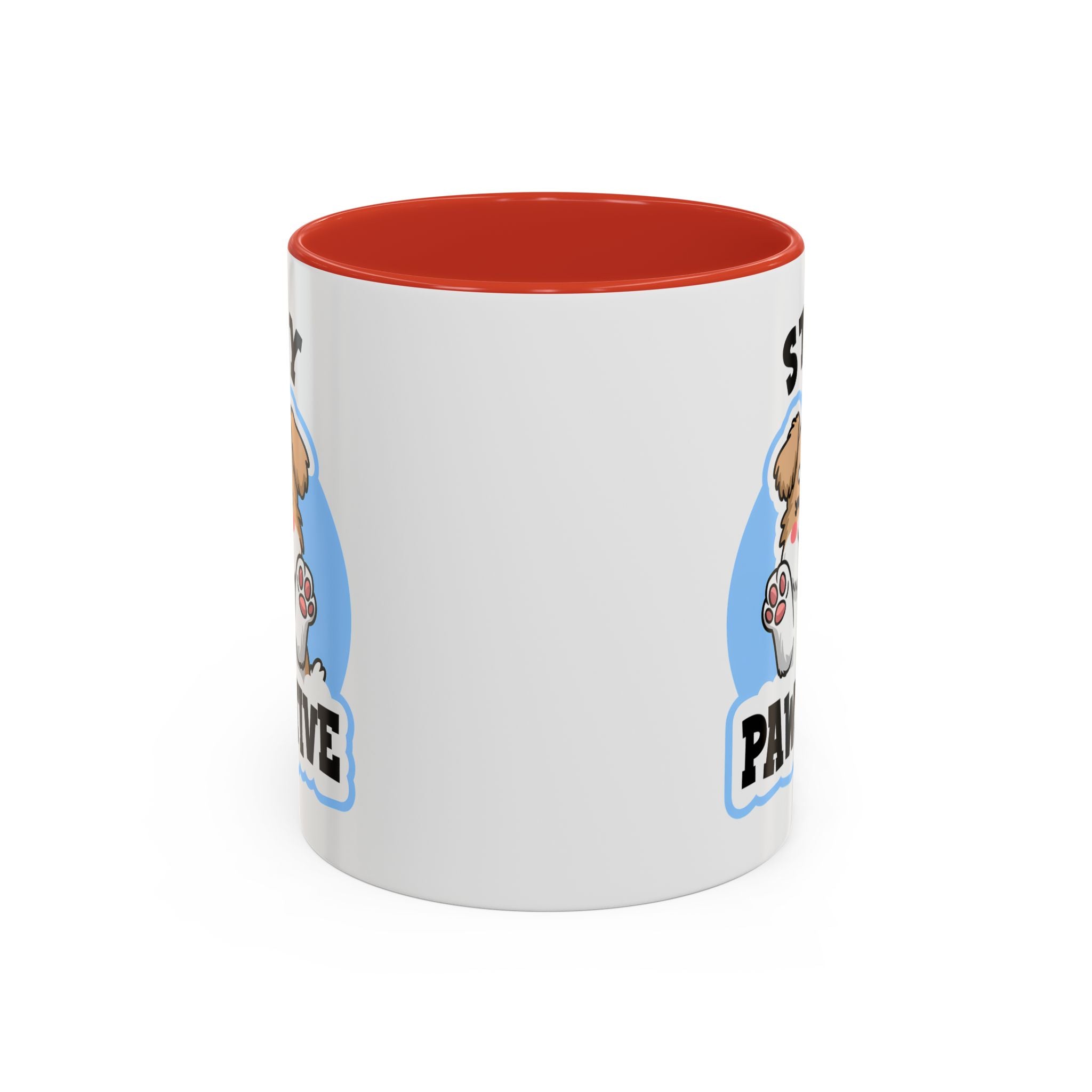 Cute Stay Pawsitive Coffee Mug - Perfect Gift for Dog Lovers mental health