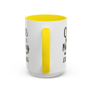 Exhausting Motherhood Coffee Mug, Funny Gift for Moms, Cute Java Cup, Coffee Lover's Mug, Parent Humor, Unique Kitchen Decor