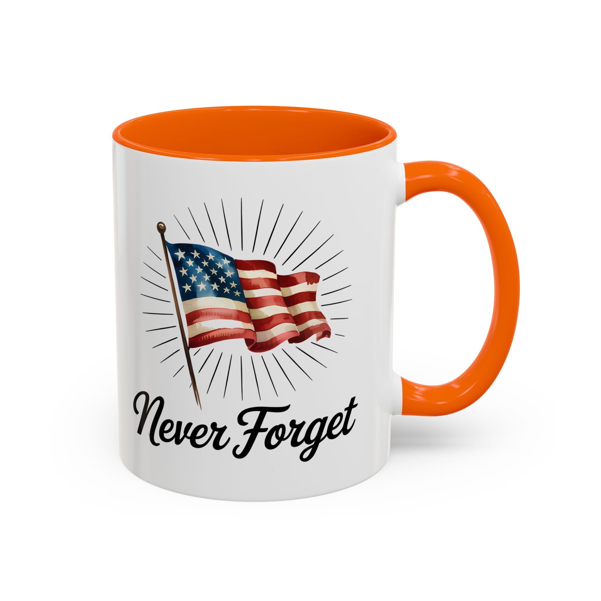 Patriotic Never Forget Coffee Mug - 11oz & 15oz USA flag