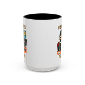 Busy Duck Coffee Mug, Humorous Office Mug, Cute Animal Mug Gift, Quirky Work Mug, Funny Gift for Coworkers