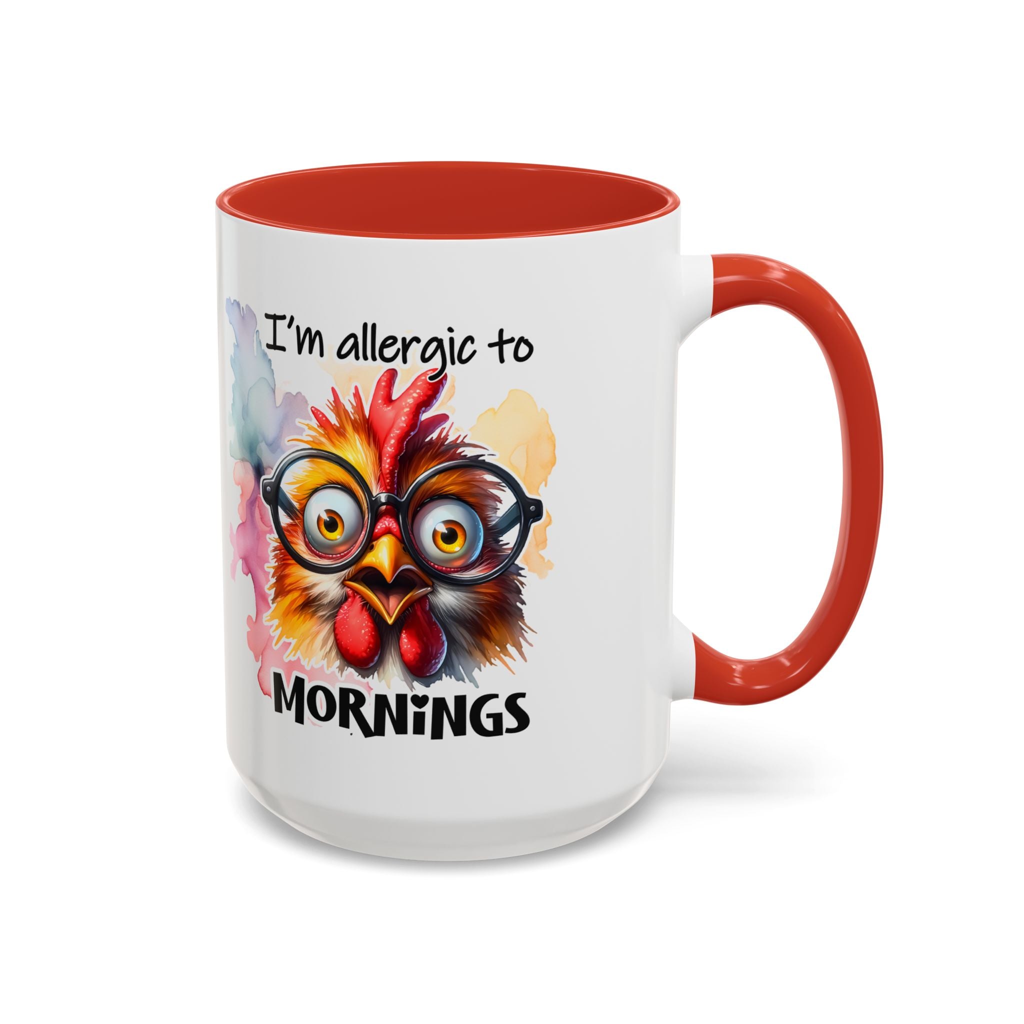 Funny Morning Coffee Mug, Gift for Coffee Lovers, Humorous Mug, Office Mug, Unique Cup for Mornings, Chicken Design