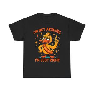 Funny attitude always right Tee, Casual Wear, Gift for Friends, Humor T-Shirt,  Loungewear, Birthday Gift