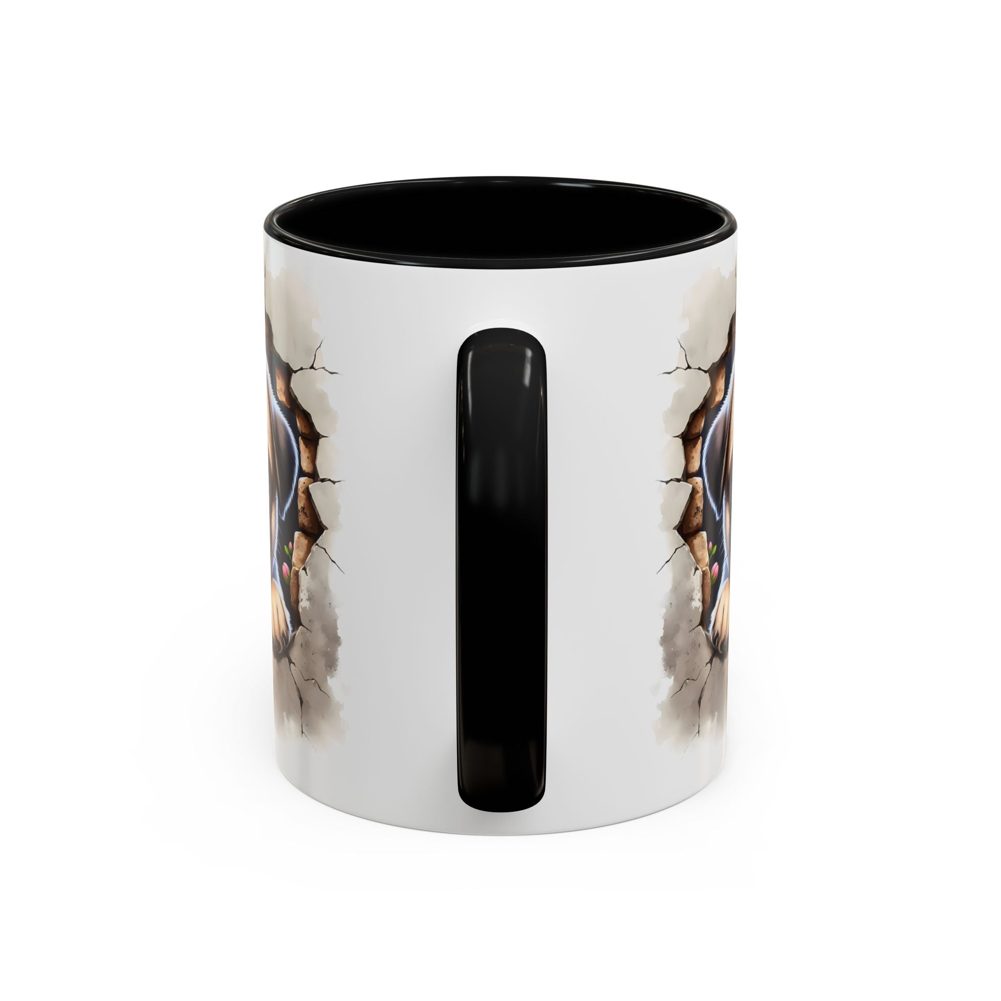 Pug In A Wall Coffee Mug - Cozy Ceramic Cup for Dog Lovers - Cute Pet Gift for Birthdays, Anniversaries, and Holidays