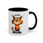 sarcasm attitude  Cat Coffee Mug - Just Judging - Perfect Gift for Cat Lovers, Pet Owners, Birthdays,  Funny Mug