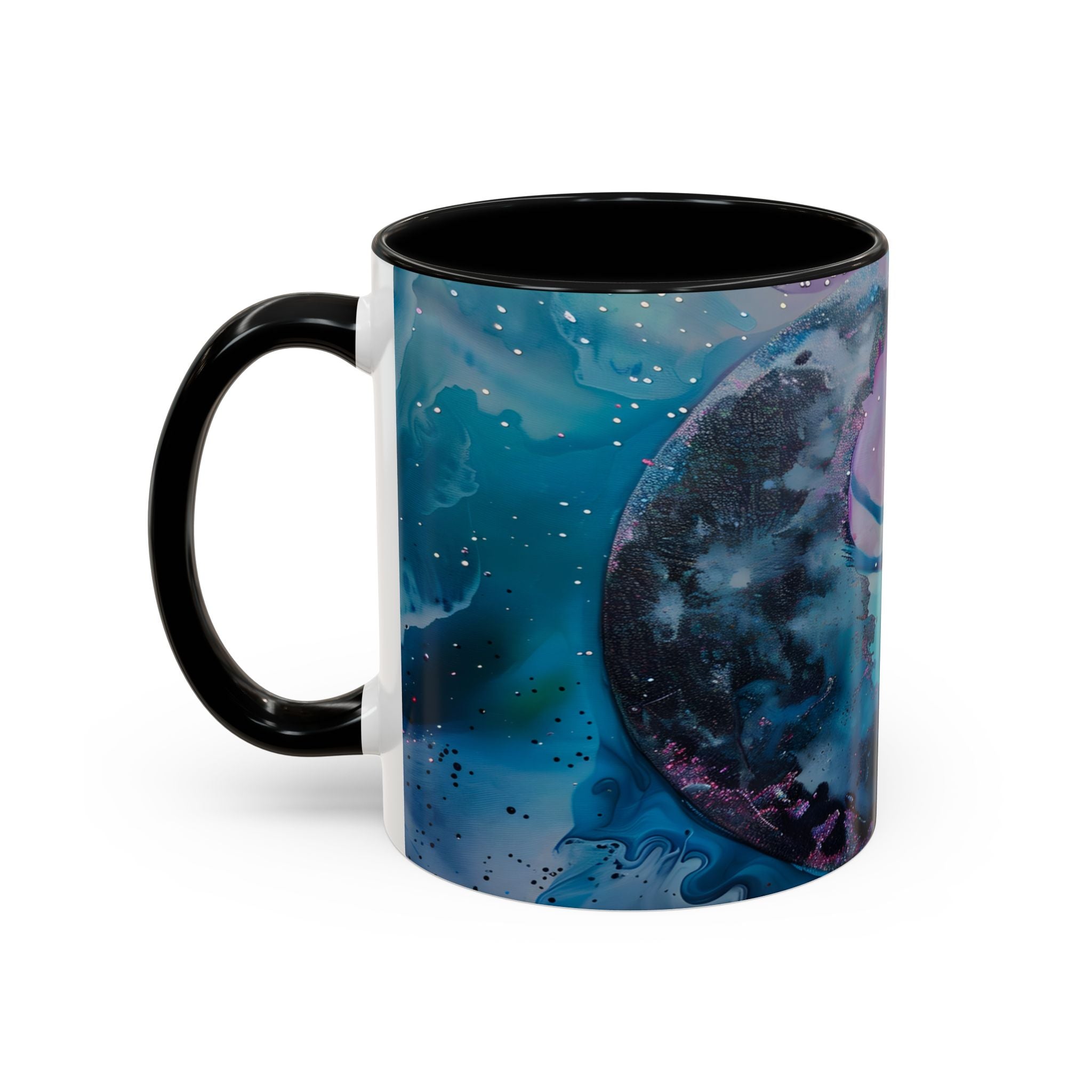 Enchanted Fairy Accent Coffee Mug — Magical Night Sky Illustration (11/15oz) fantasy