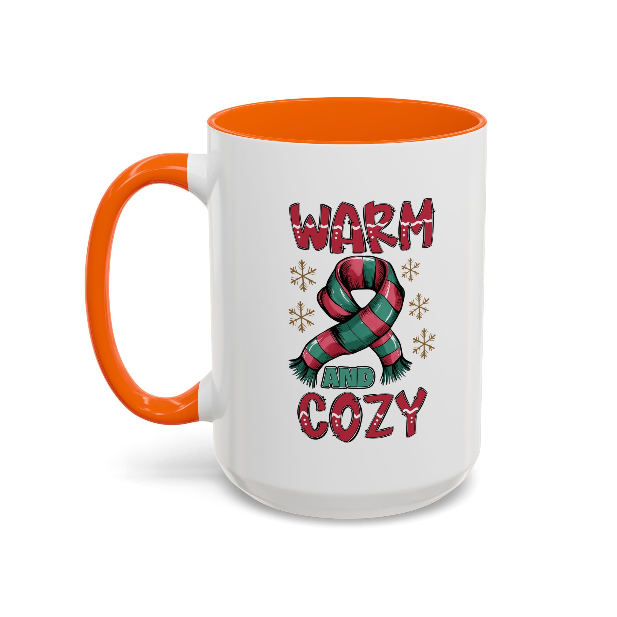 Warm & Cozy Holiday Accent Coffee Mug - Perfect for Winter Mornings, Christmas Gifts, Hot Beverage Lovers, Seasonal Decor, Cozy Vibes
