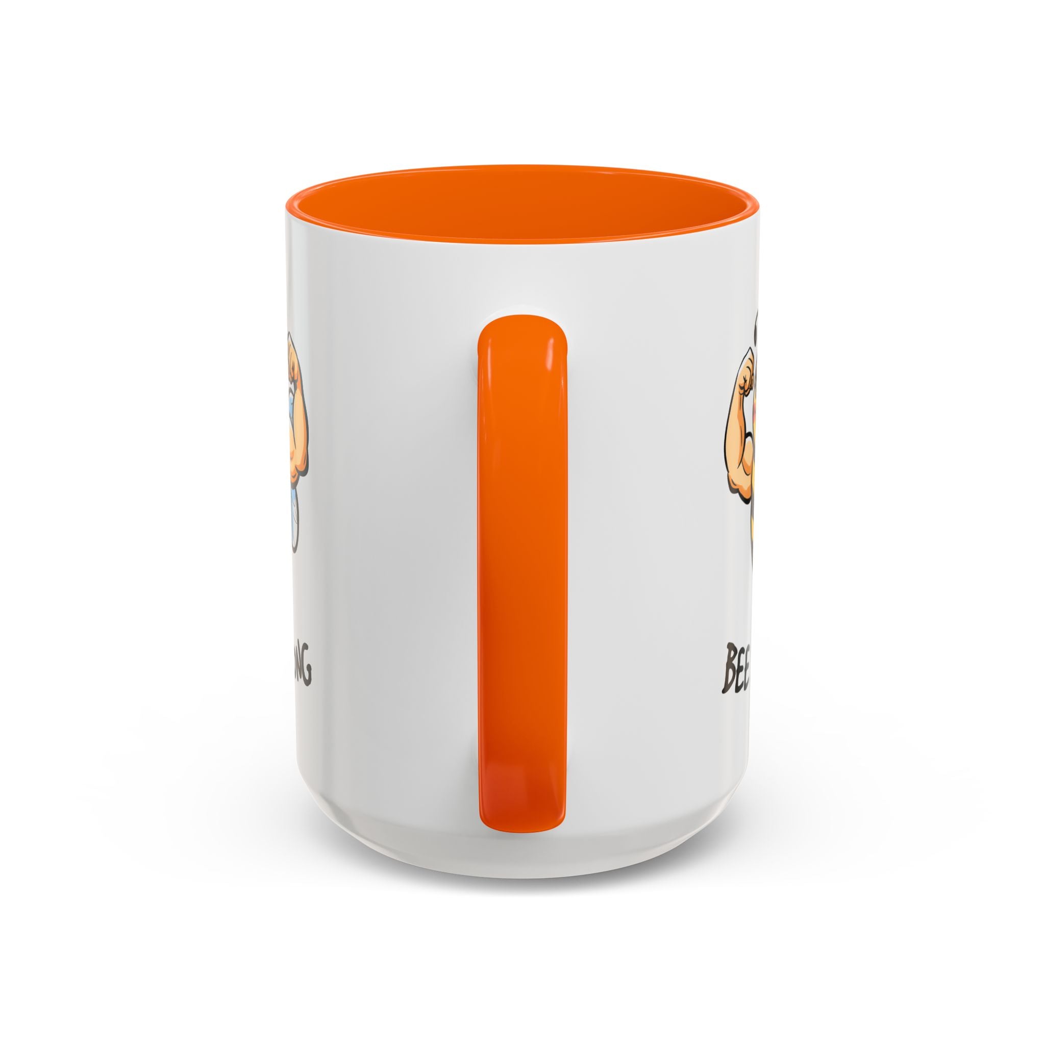 Bee Strong Accent Coffee Mug - Motivational Mug for Strength and mental health