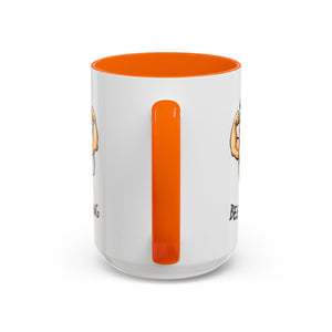 Bee Strong Accent Coffee Mug - Motivational Mug for Strength and mental health