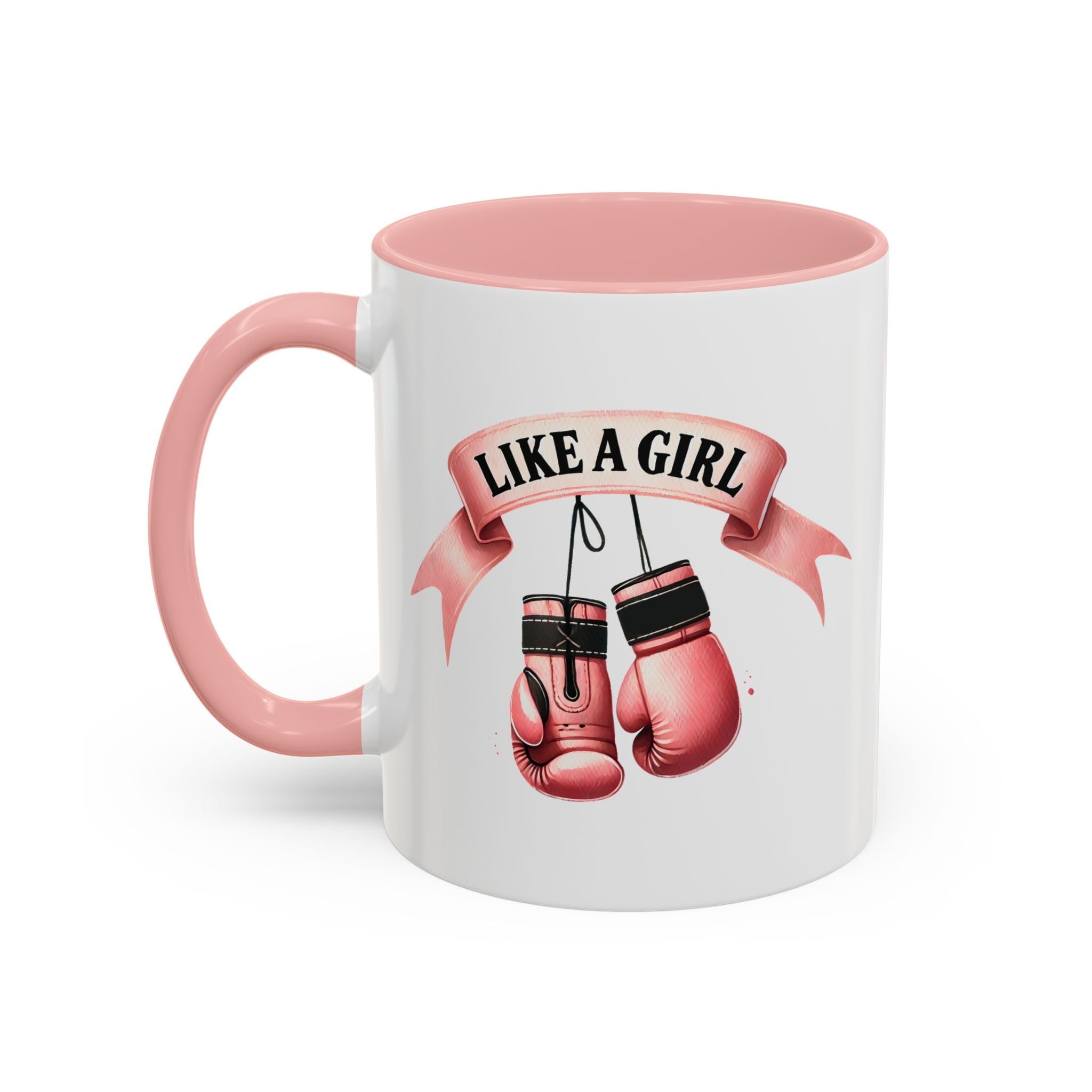 Boxing Motivation Coffee Mug | Like a Girl | Empowerment Gift, Sports Mug, Inspirational Gift, Fitness Accessory, Coffee Lover