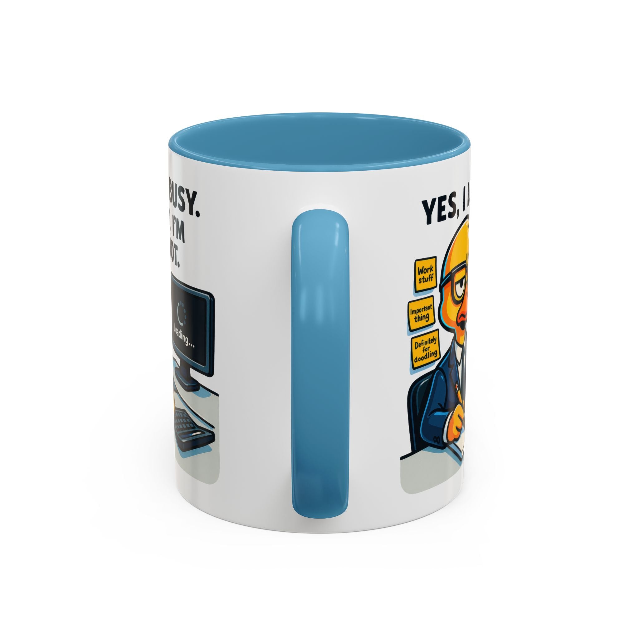 Funny Office Mug, Quirky Coffee Cup, Duck Humor Mug, Gift for Coworkers, Cute Desk Mug