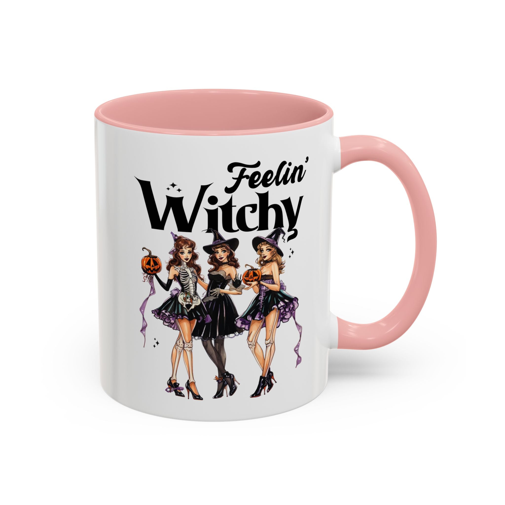 Witchy Accent Coffee Mug - Spooky Halloween Mug, Witchy Decor, Gift for Her, Fall Coffee Cup, Party Mug