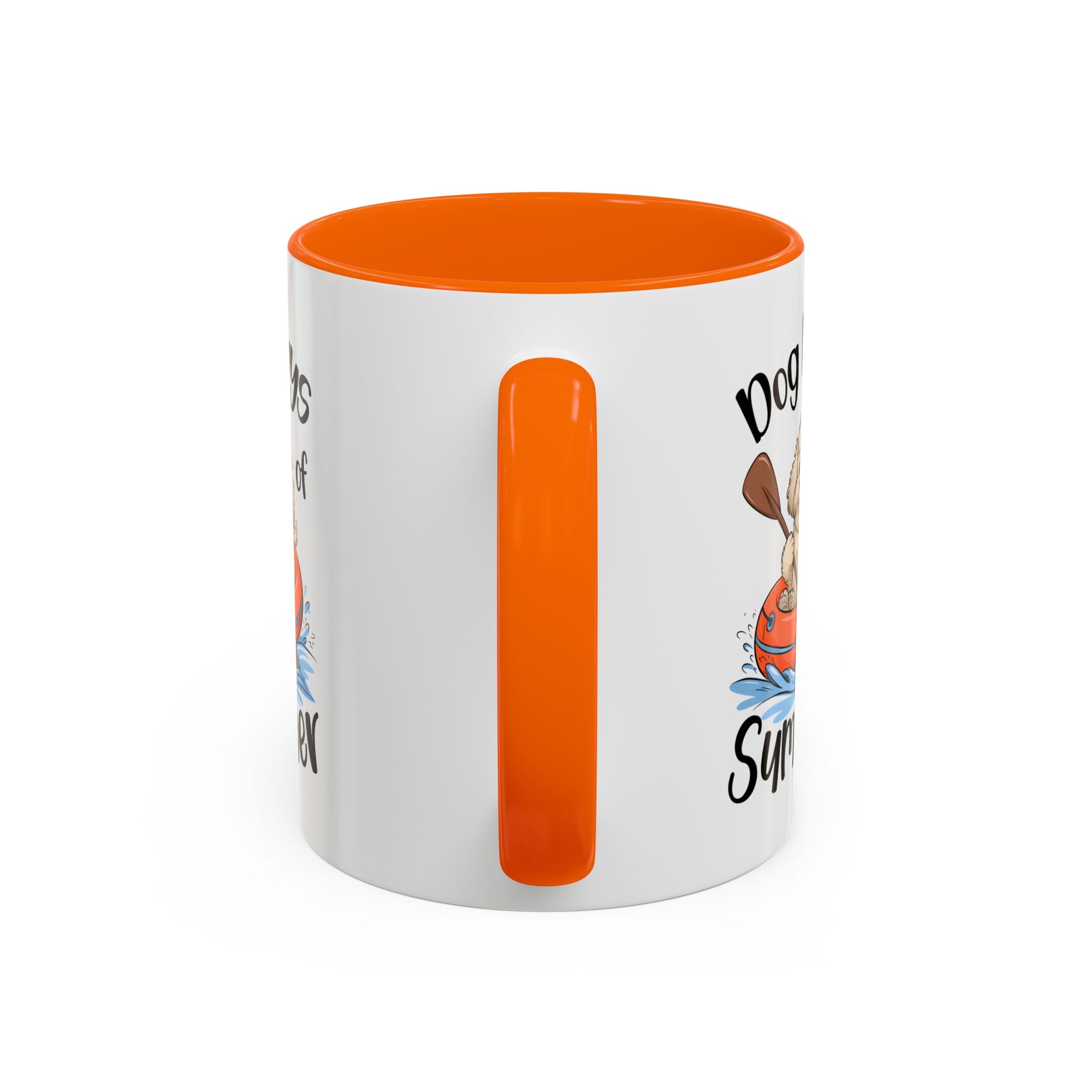 Dog Days of Summer Coffee Mug, Cute Dog Mug, Pet Lover Gift, Summer Vibes, Beach Decor, Fun Pet Cup, Canoeing Dog Design