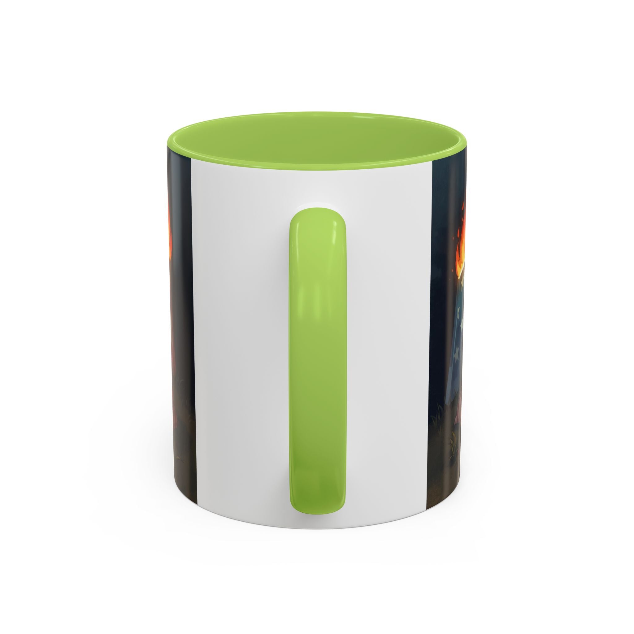 Patriotic Camping Coffee Mug - Fun America Design, Perfect for , Campfire Gatherings, Super for Gifts