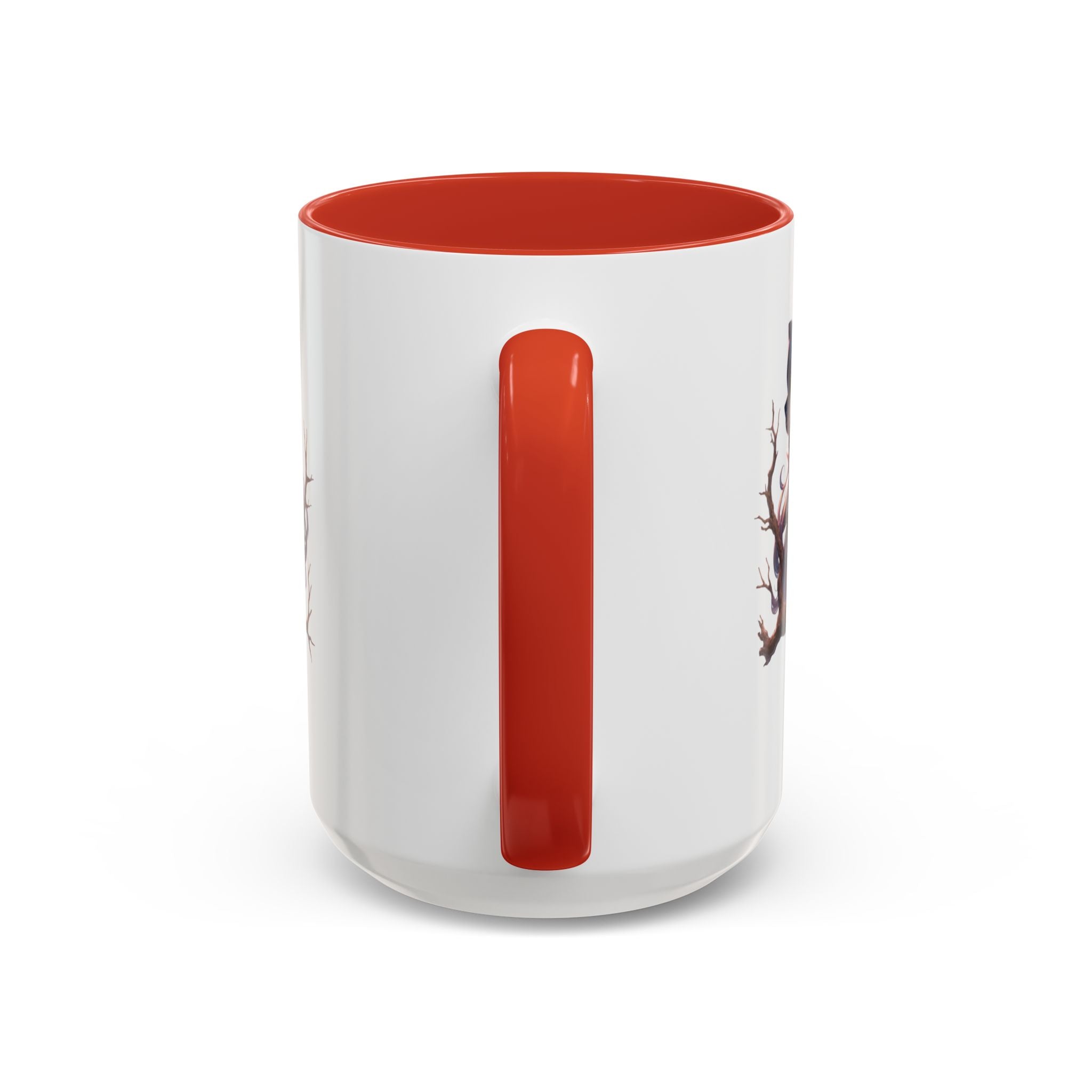 gothic vampire girl in tree horror art Accent Coffee Mug (11, 15oz) png16