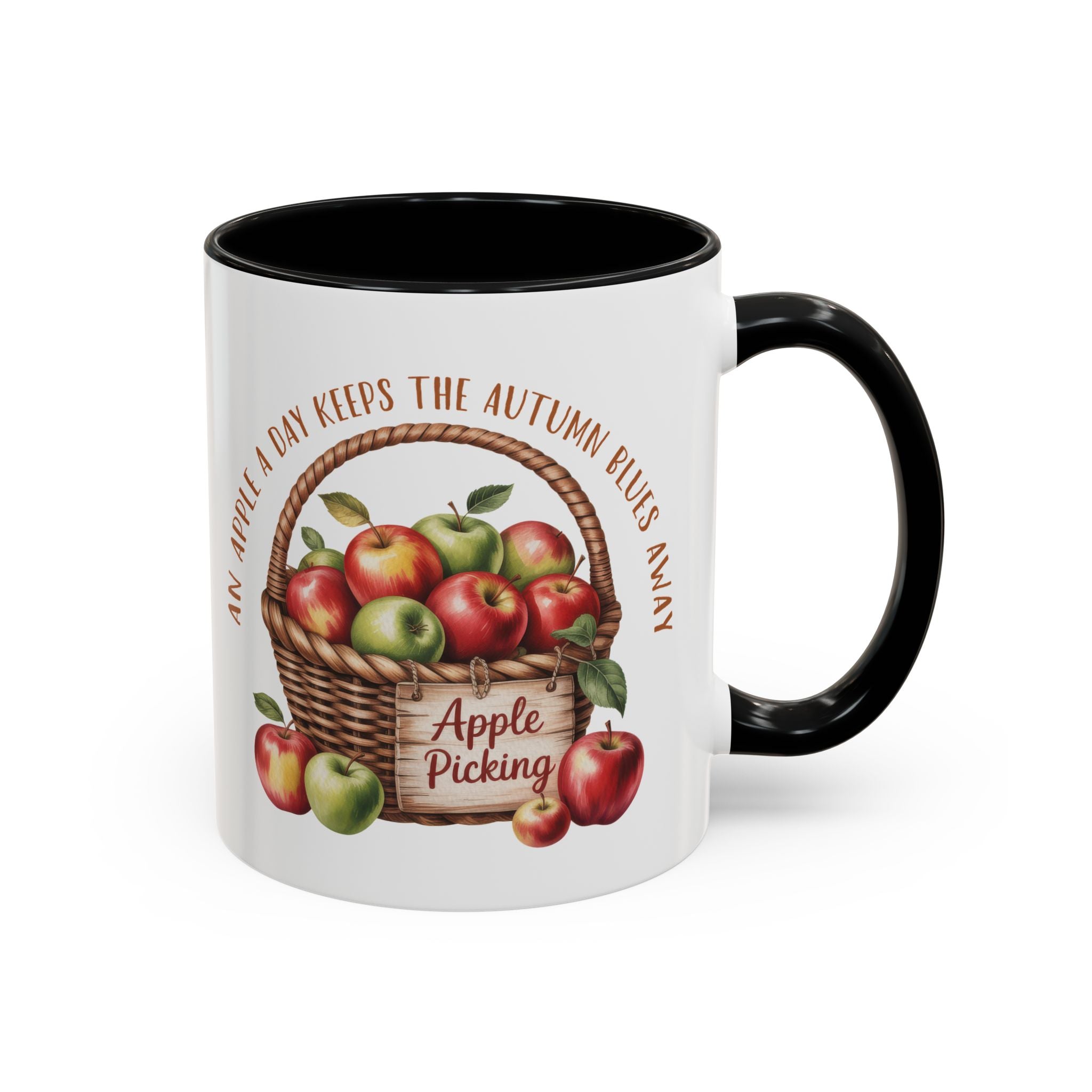 Autumn Apple Picking Coffee Mug - 11 and 15oz - Perfect Gift for Fall Lovers