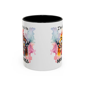 Funny Morning Coffee Mug, Gift for Coffee Lovers, Humorous Mug, Office Mug, Unique Cup for Mornings, Chicken Design