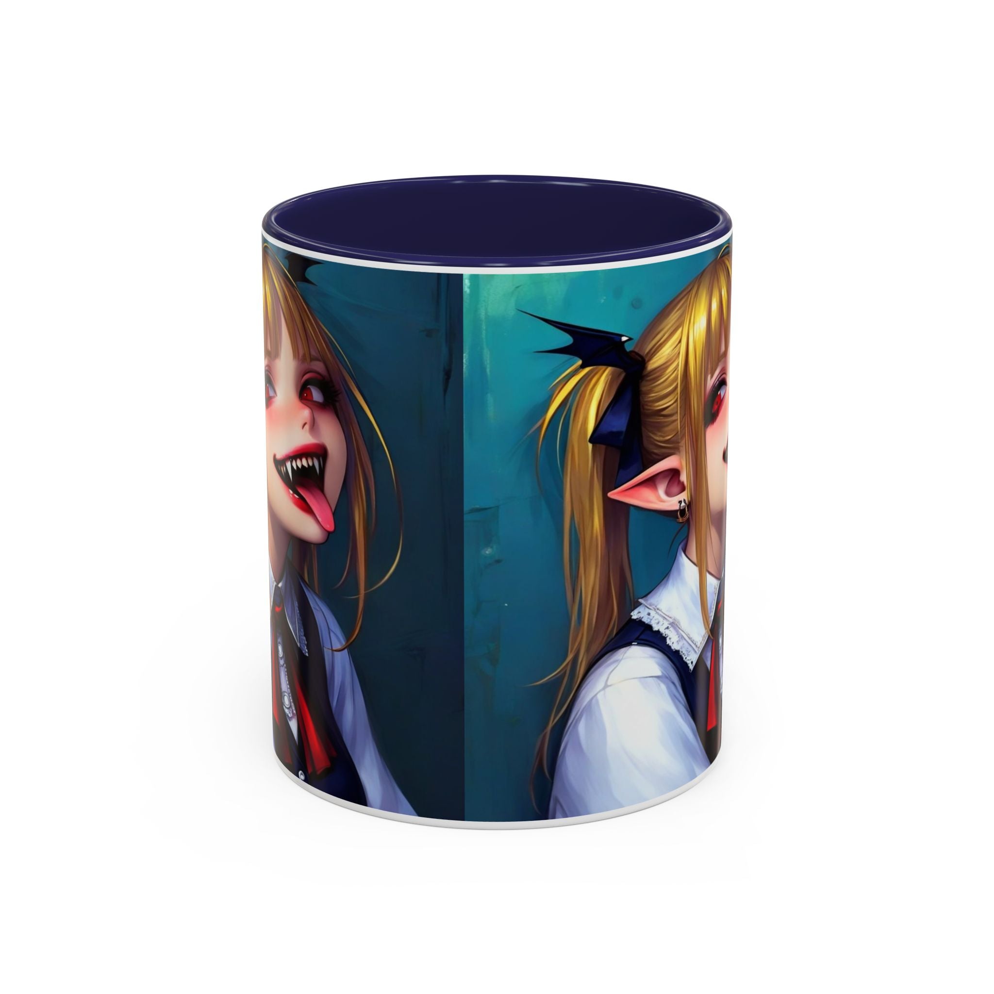 goth vampire girl Gothic Anime Coffee Mug with Edgy Design horror art