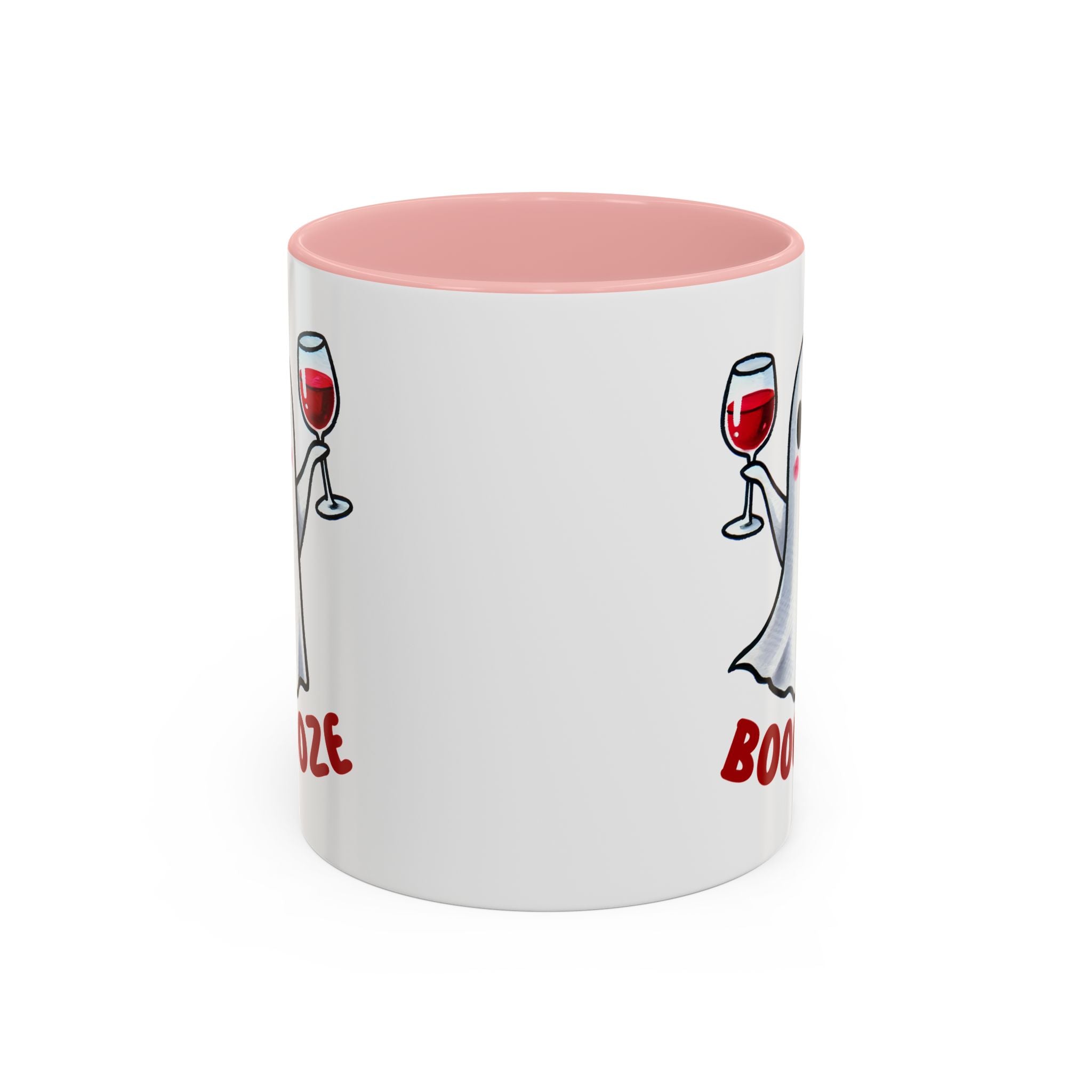 Boozy Ghost Accent Coffee Mug | Funny Halloween Tea Cup, Spooky Gift, Halloween Decor, Ghost Mug for Parties, Unique Drinkware