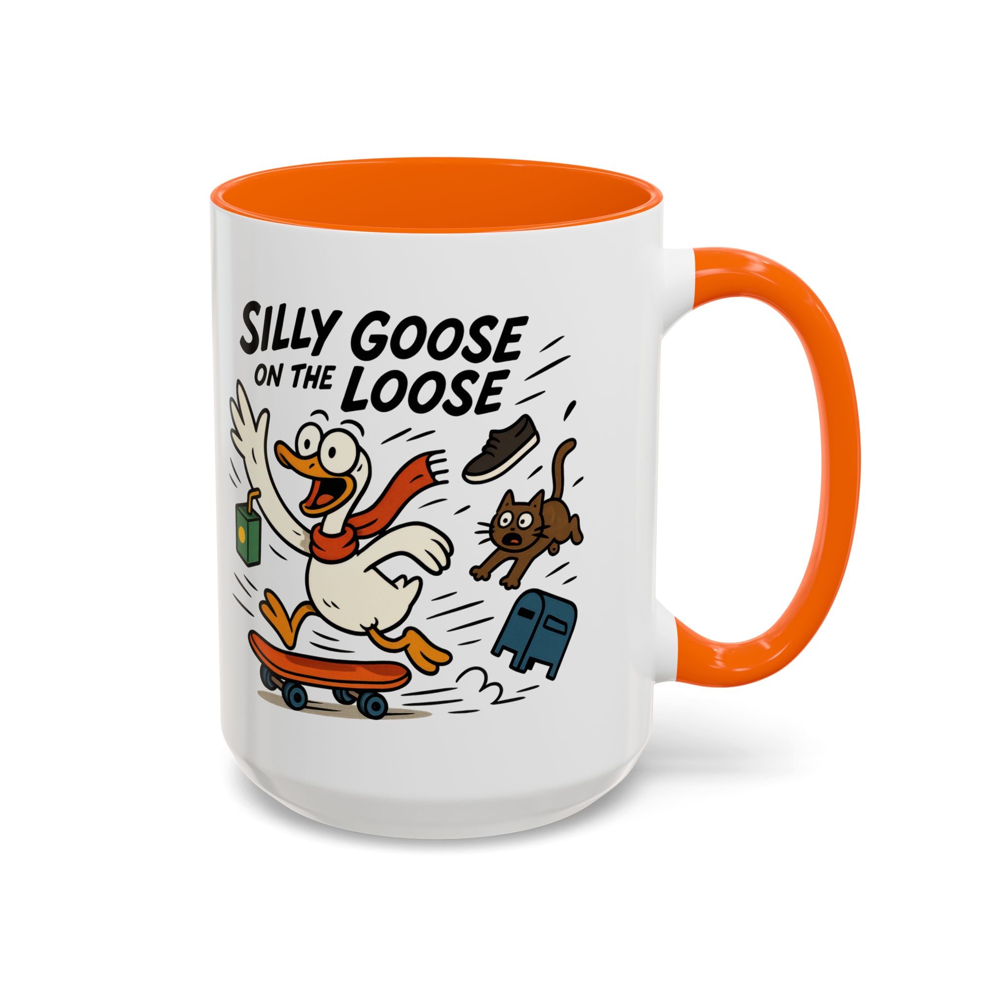 Silly Goose Coffee Mug - Fun Gift for Animal Lovers, Quirky Desk Decor, Inspirational Drinkware, Home & Office Tea Cups