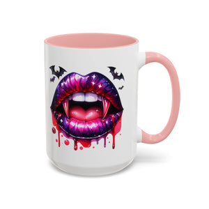 Gothic Vampire Coffee Mug, Halloween Mug, Dark Aesthetic, bats, Spooky Home Decor, Unique Coffee Cup