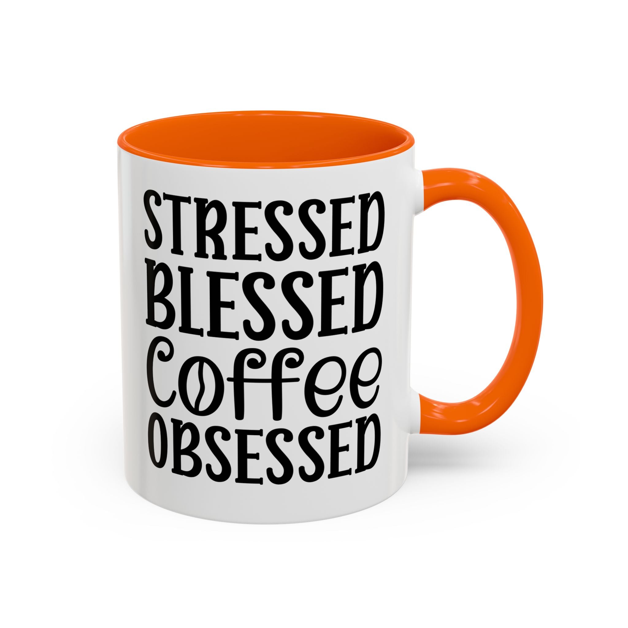 Stressed Blessed Coffee Obsessed Mug, Motivational Coffee Mug, Gift for Coffee Lovers, Funny Office Mug, Self-Care Gift Idea