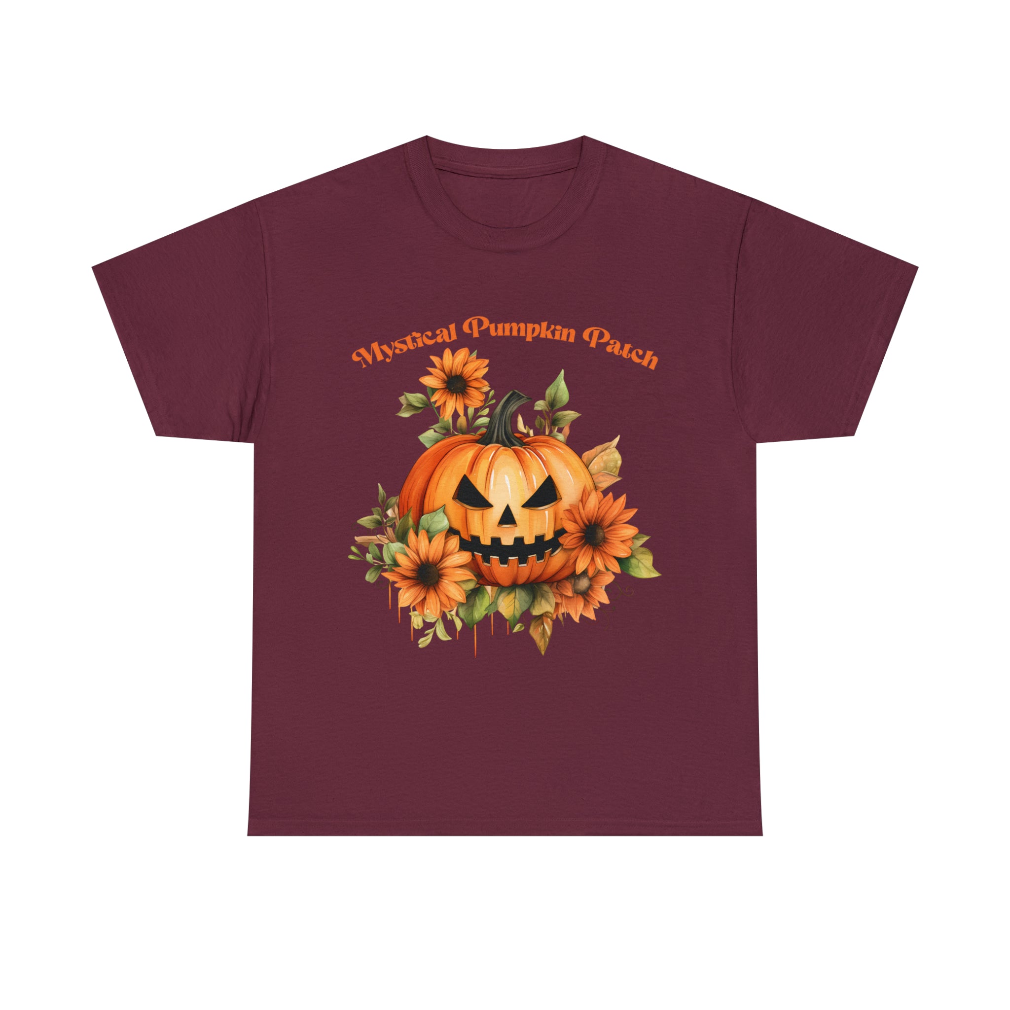 Halloween unisex t shirt mystical pumkin patch fall fun stocking stuffer Unisex Heavy Cotton Tee