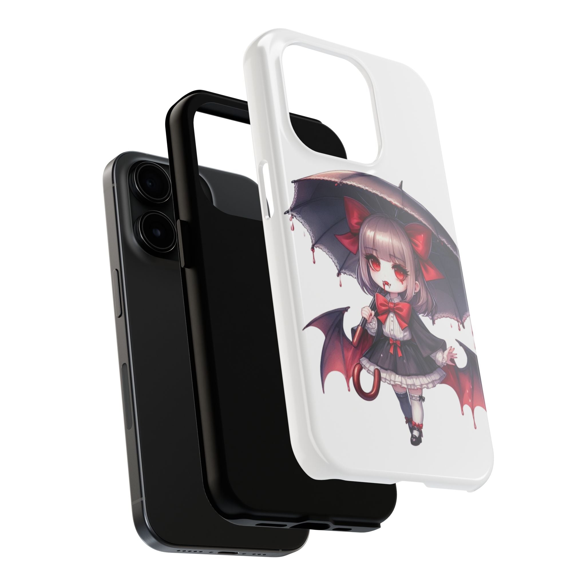 vampire girl horror art Tough Phone Cases