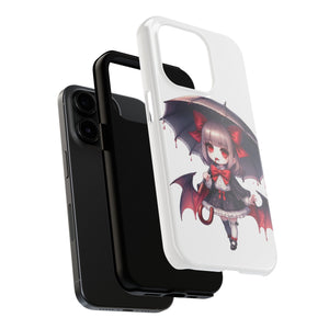 vampire girl horror art Tough Phone Cases