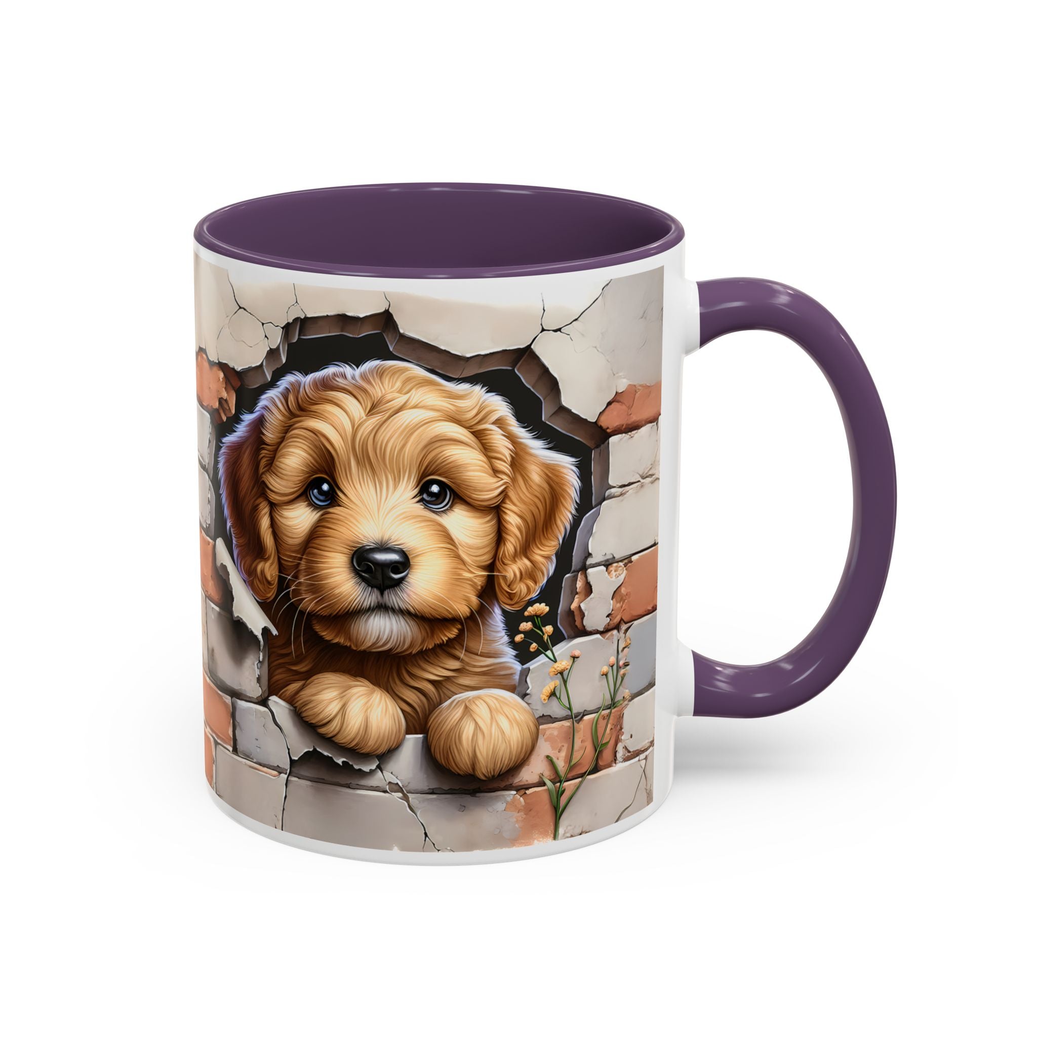 Cute Dog Accent Coffee Mug - Perfect Gift for Pet Lovers, Animal Lovers, Home Decor, Coffee Lovers, Unique Kitchenware