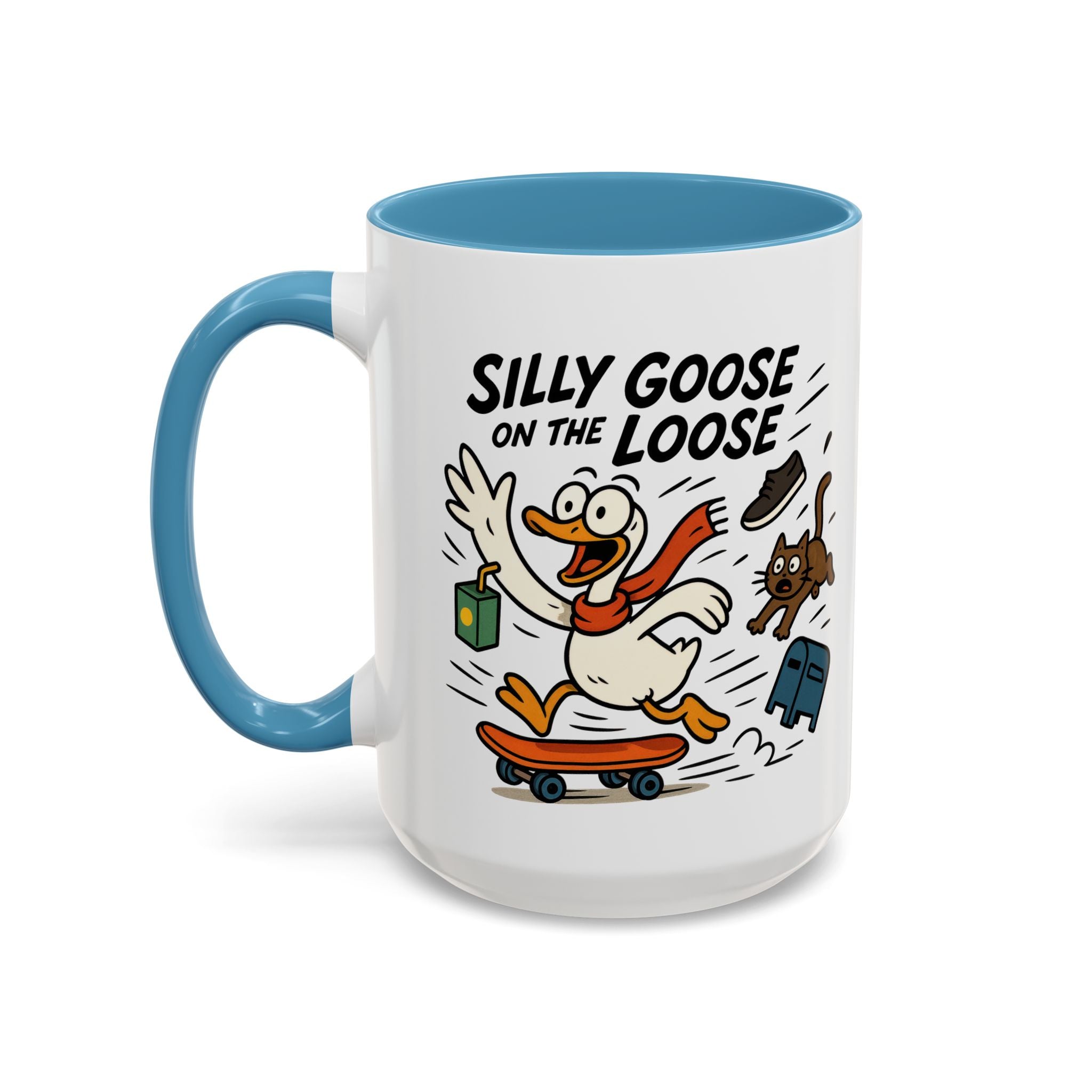 Silly Goose Coffee Mug - Fun Gift for Animal Lovers, Quirky Desk Decor, Inspirational Drinkware, Home & Office Tea Cups
