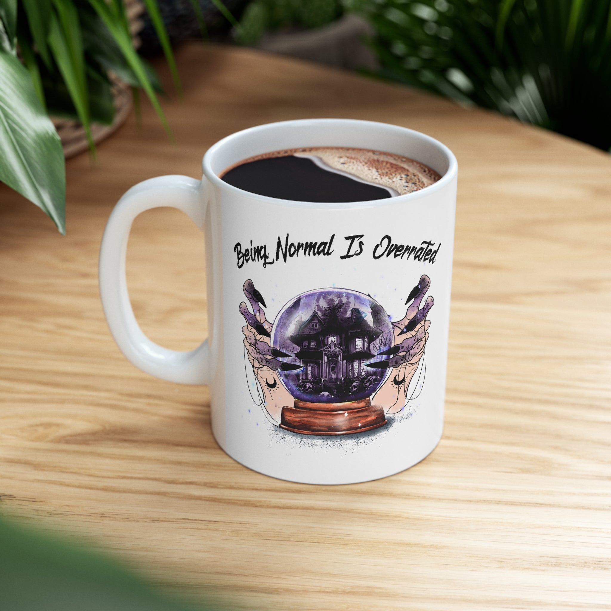 Halloween coffee mug normal is overrated Ceramic Mug 11oz gift for her mom grandma great stocking stuffer