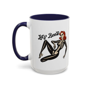 Spooky Skeleton Mug - Let's Bone, Halloween Gift, Gothic Coffee Cup, Unique Home Decor, Fun Drinkware