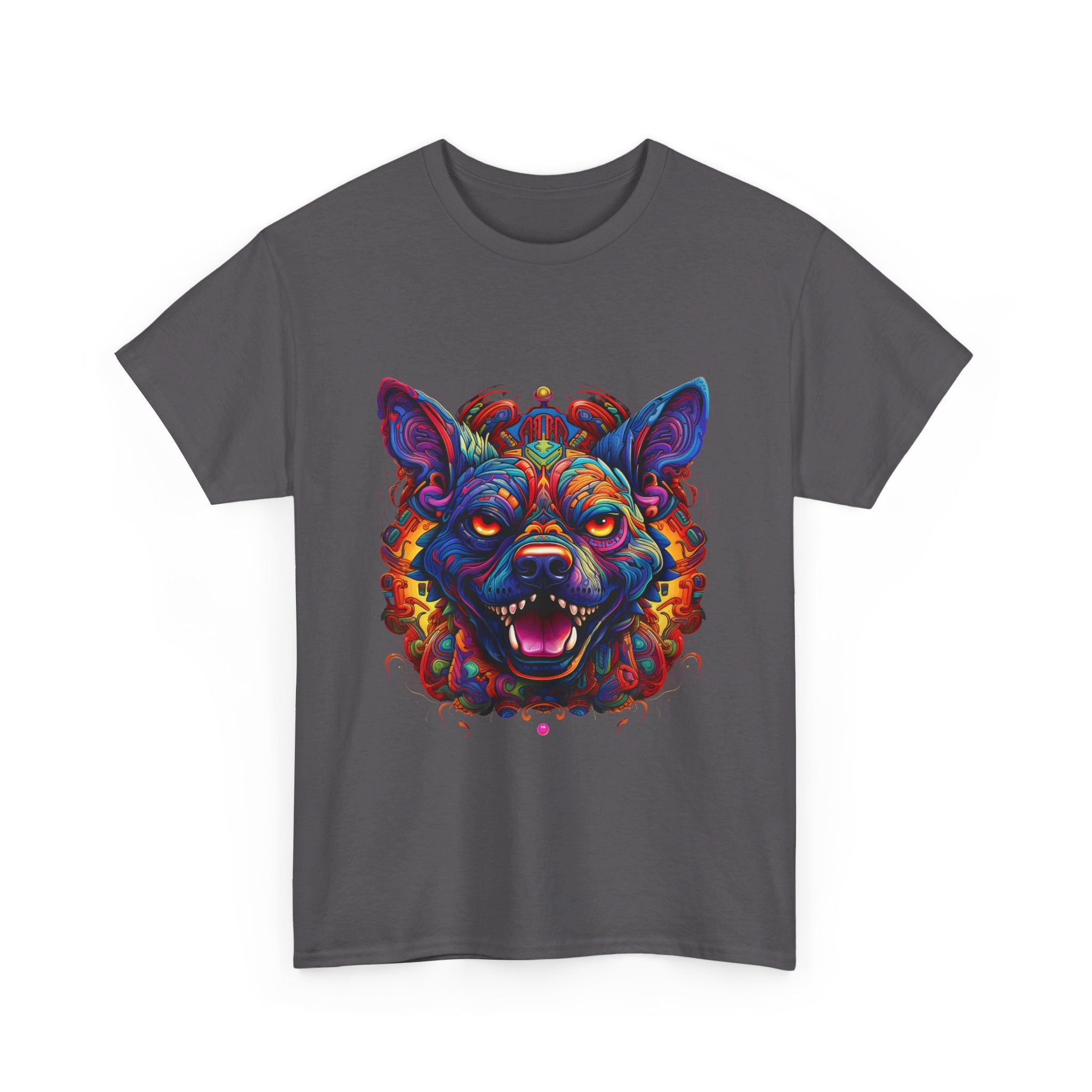 psychedelic dog psycho dog crazy classic  apparel t shirt