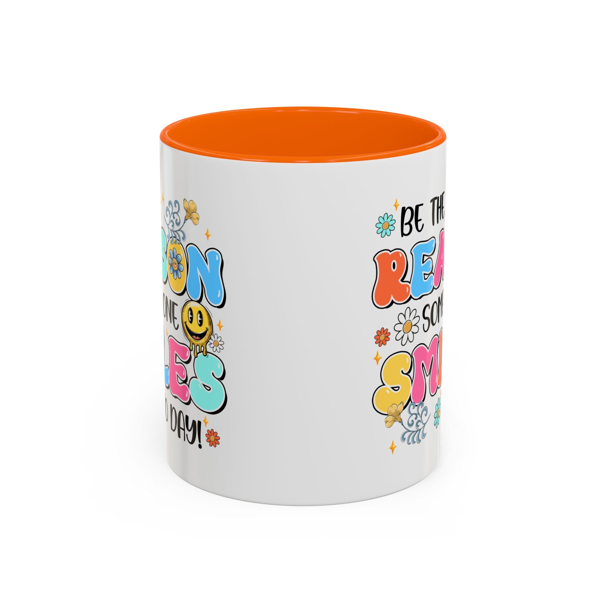 Colorful Inspirational Coffee Mug – Be the Reason Some One Smiles!