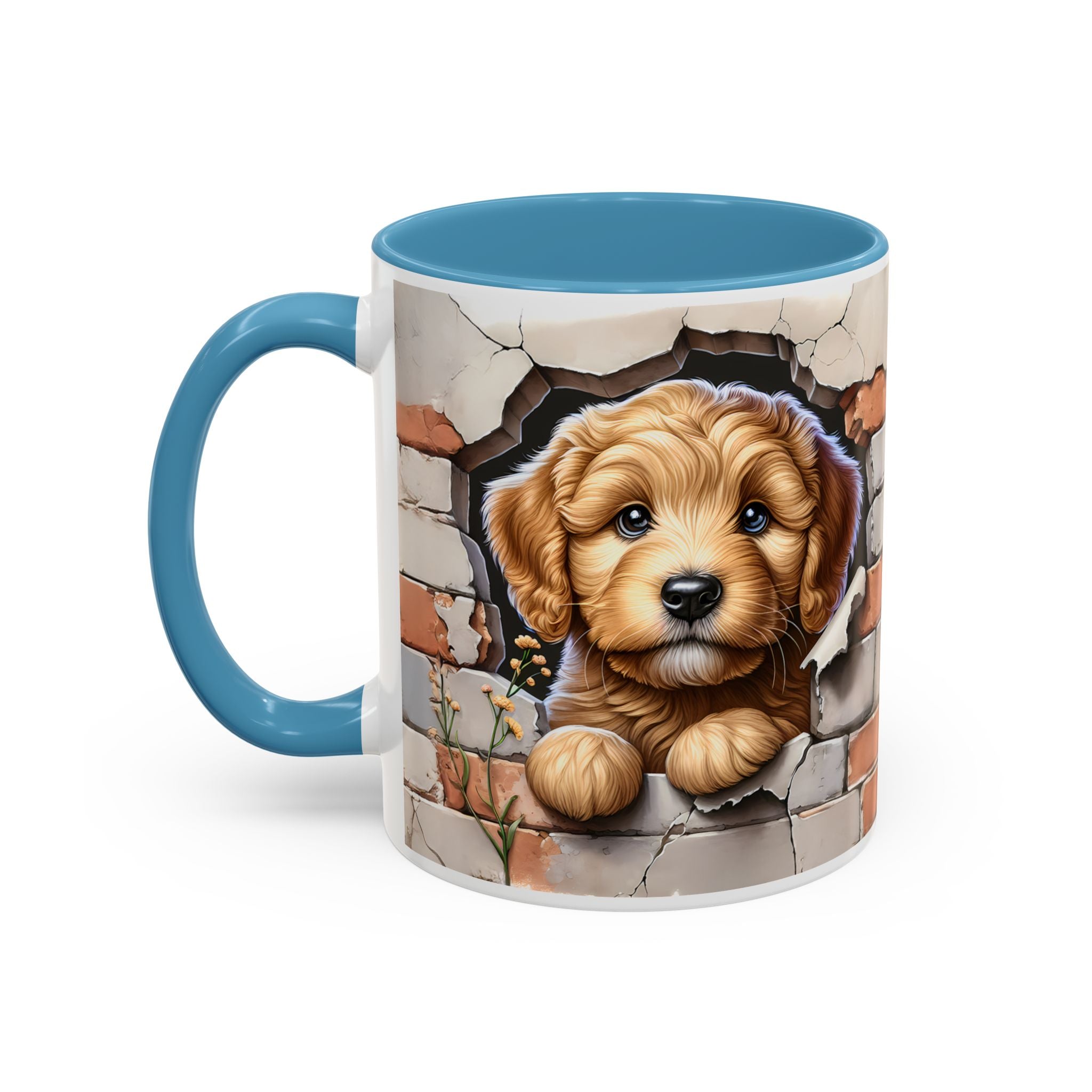 Cute Dog Accent Coffee Mug - Perfect Gift for Pet Lovers, Animal Lovers, Home Decor, Coffee Lovers, Unique Kitchenware
