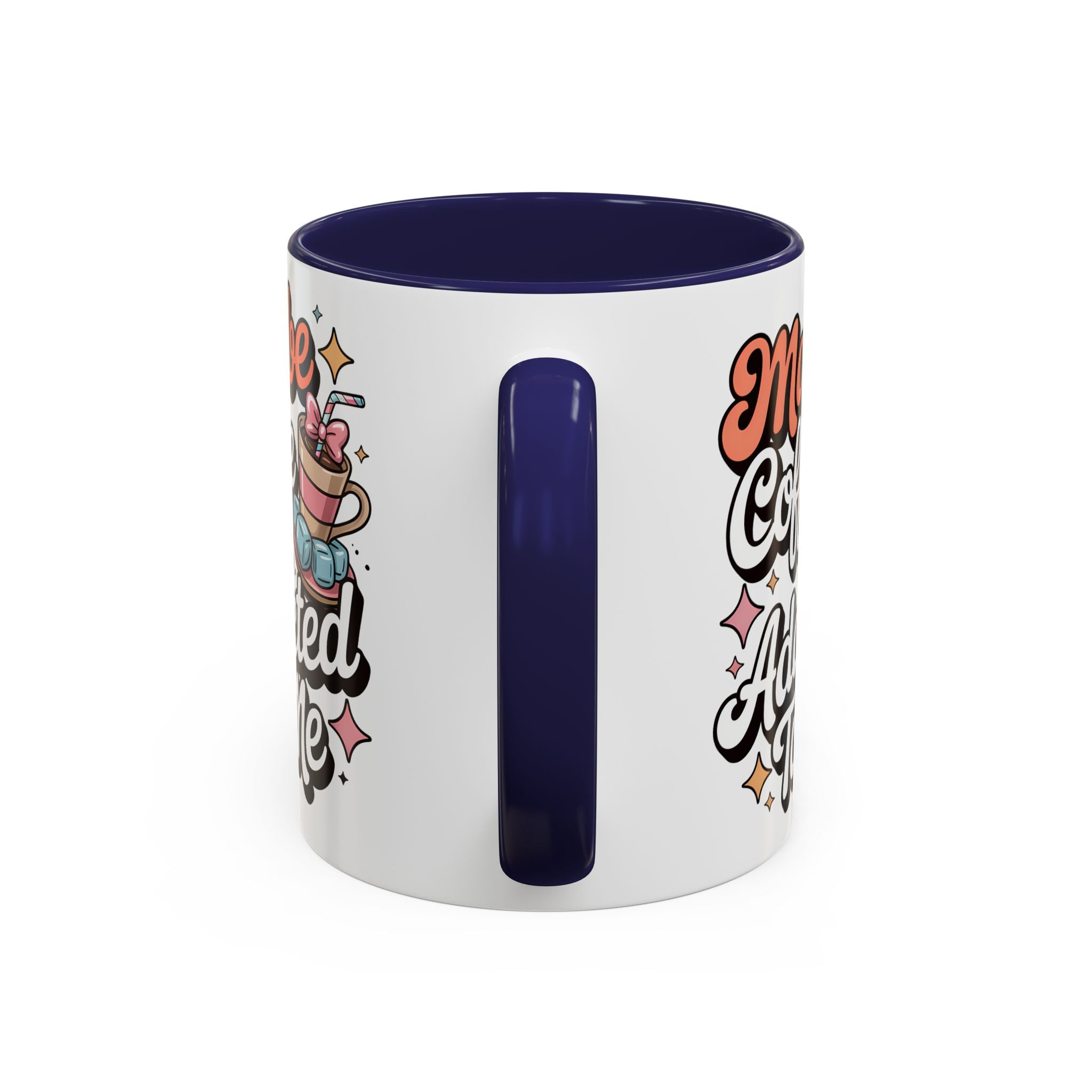 Coffee Addict Accent Mug - Fun Design for Coffee Lovers