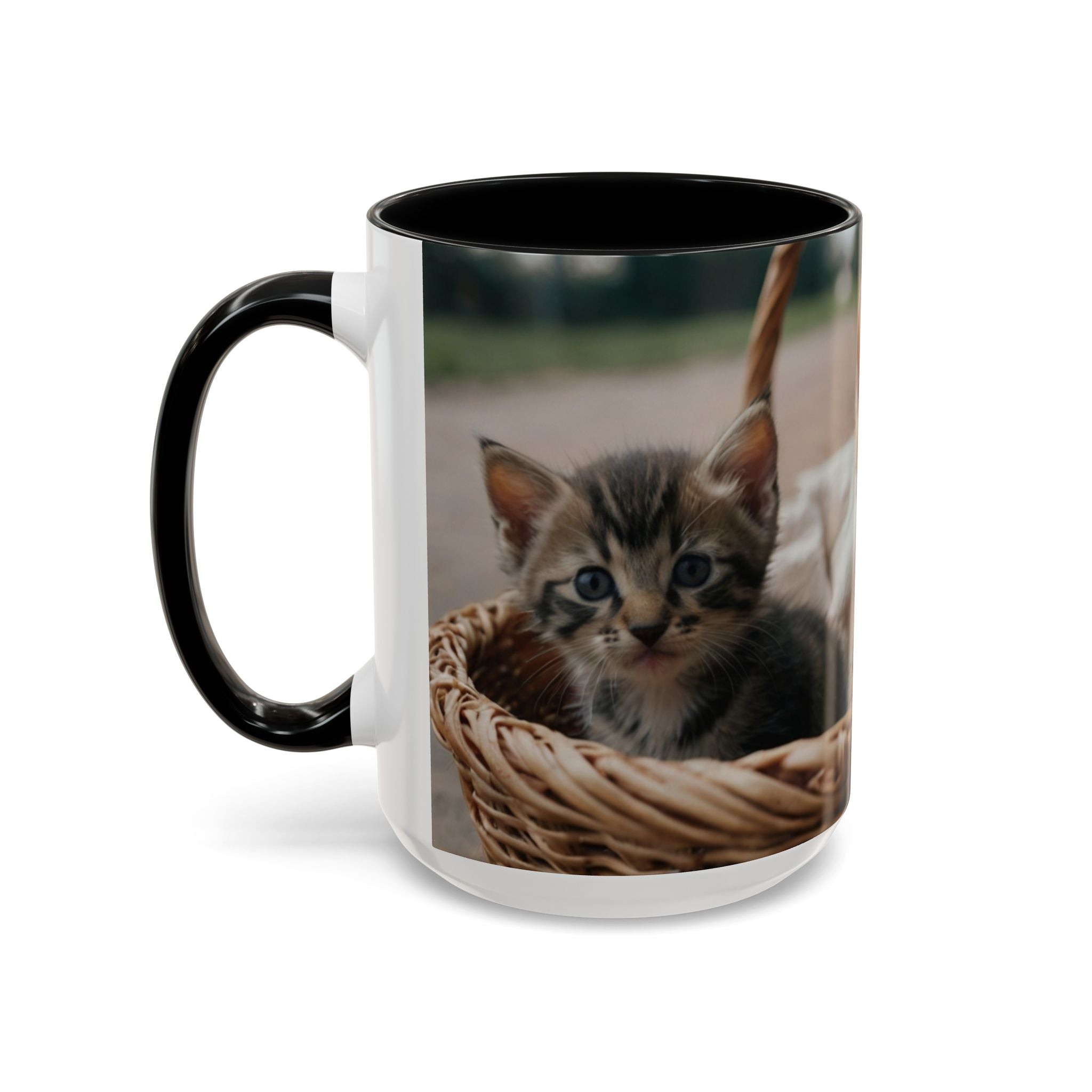 Cute Cat Accent Coffee Mug - 11oz & 15oz family of cats