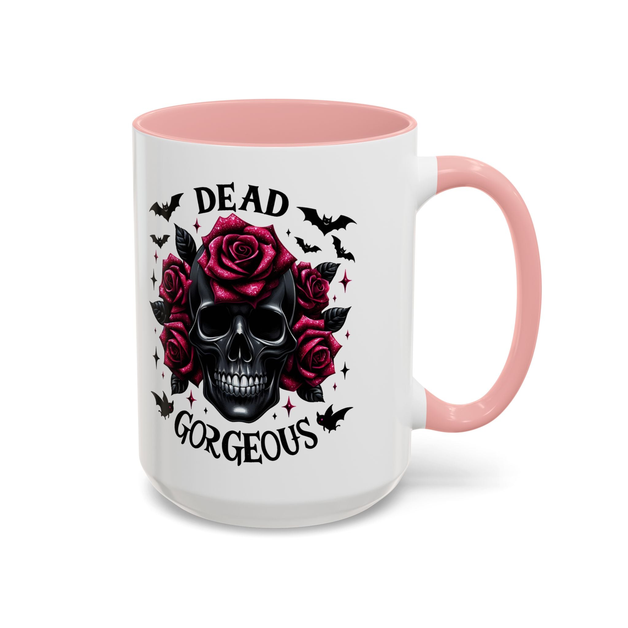 Gothic Skull Coffee Mug - Dead Gorgeous Design halloween horror art goth