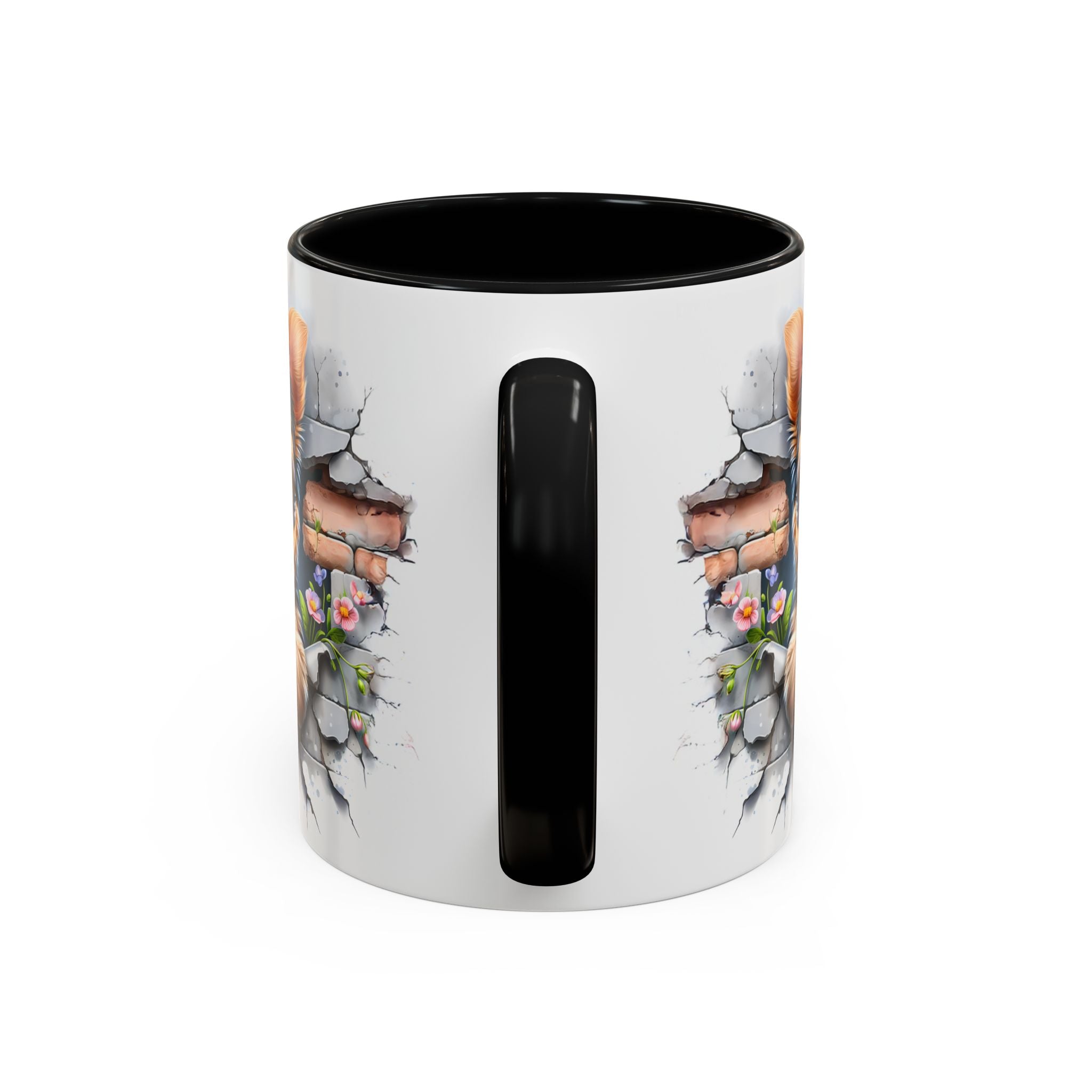 Cute Dog Peeking Coffee Mug, Pet Lover Gift, Yorkshire Terrier Mug, Animal Lover Coffee Cup, Dog-Themed Drinkware, Doggie Mug