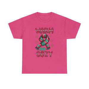 christmas warm and cozy Unisex Heavy Cotton Tee men women